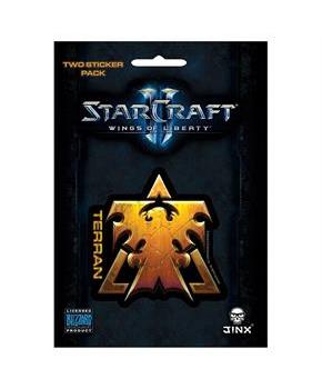 StarCraft II: Wings of Liberty Multi-size Sticker 2-Pack: Terran, Gold