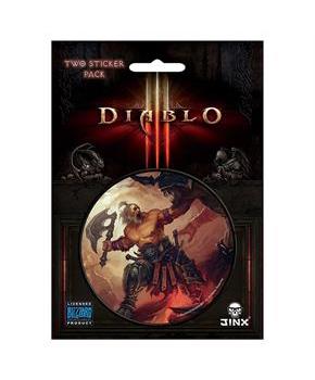 Diablo III 3" Round Sticker 2-Pack: Barbarian Class