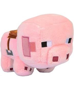 Minecraft Happy Explorer Series 4.5 Inch Plush | Saddled Pig