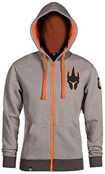 Overwatch Ultimate Reinhardt Zip-Up Hoodie | Light Grey