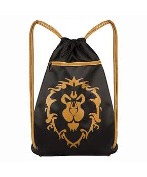 World of Warcraft Alliance Loot Bag 14 x 19 Inch Drawstring Cinch Backpack