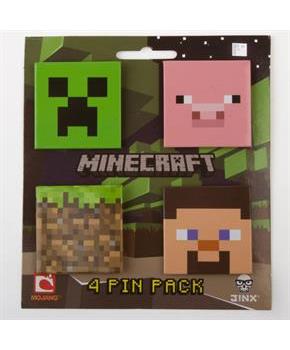 Minecraft 4 Pin Pack