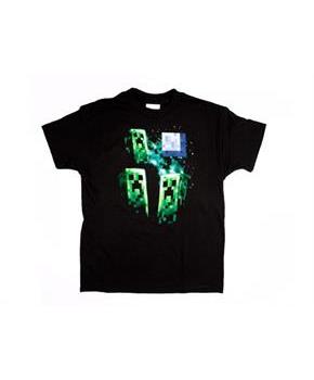 Minecraft Three Creeper Moon Youth T-Shirt