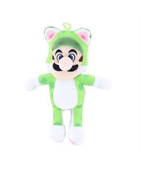 Nintendo Super Mario Power Suit 8.5 Inch Plush | Neko Cat Luigi