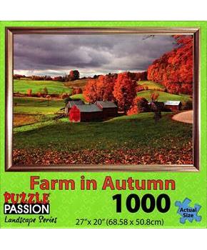 Farm Autumn 1000 Piece Landscape Jigsaw Puzzle