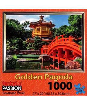 Golden Pagoda 1000 Piece Landscape Jigsaw Puzzle