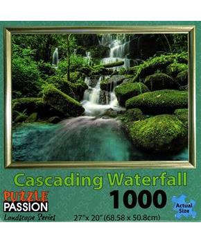 Cascading Waterfall 1000 Piece Landscape Jigsaw Puzzle