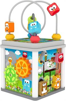 J'adore Wooden Zoo Animal Mini 5-in-1 Activity Cube Center