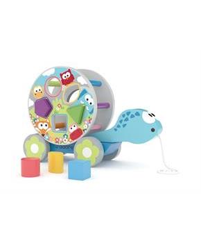 J'adore Wooden Turtle Shape Sorter Pull Toy