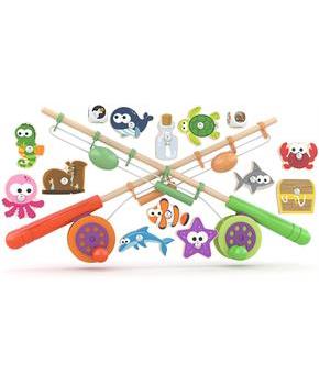 J'adore Wooden Magnetic Fishing Game Toy