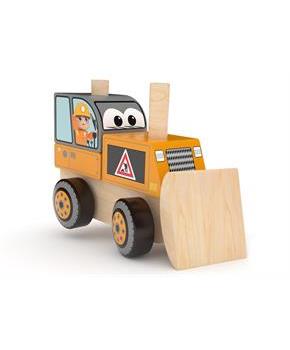 J'adore Bulldozer Wooden Stacking Toy