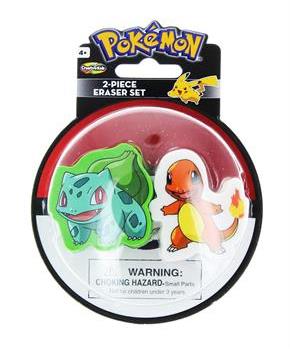 Pokemon Eraser 2-Pack: Bulbasaur and Charmander