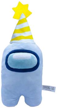 Among Us 7 Inch Plush | White Crewmate w/ Party Hat