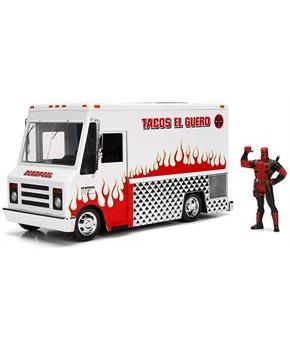 Deadpool Figure w/ 1:24 Scale Die Cast Taco Truck