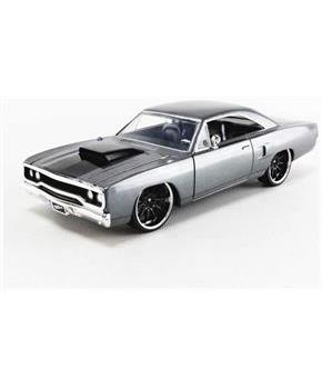 Fast & Furious Dom's Grey 1970 Plymouth Road Runner 1:24 Die Cast Vehicle