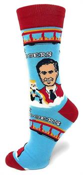 Mister Rogers Neighborhood Good Day Men&#39;s Crew Socks | One Size