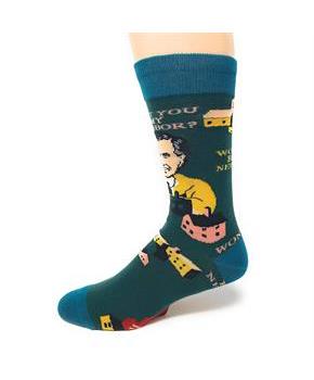 Mister Rogers Neighborhood Be My Neighbor Men&#39;s Crew Socks | One Size
