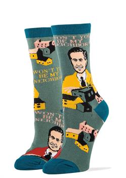 Mister Rogers Be My Neighbor Women&#39;s Crew Socks | One Size