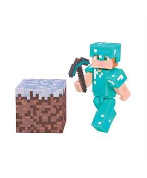 Minecraft 3" Action Figure: Alex with Diamond Armor Pack