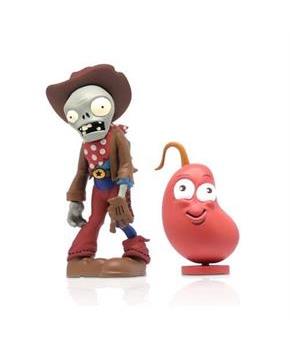 Plants Vs Zombies Cowboy Zombie and Chili Bean 3" Action Figure Pack