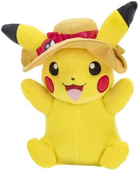 Pokemon Pikachu with Sun Hat 8-Inch Plush