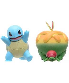 Pokemon 2 Inch Battle Figure Pack | Squirtle vs. Appletun
