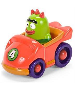 Yo Gabba Gabba 4" Brobee In Red Race Car