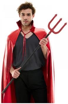 Bedazzled Rhinestone Devil Pitchfork Adult Costume Accessory