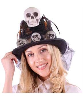 Voodoo Mini Skull Top Hat