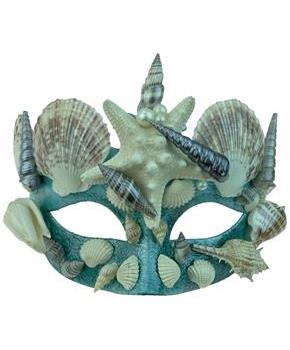 Mermaid Masquerade Costume Mask | Aqua