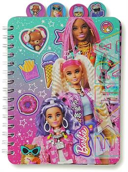 Barbie 4 Tab Spiral Notebook | 9 x 6 Inches