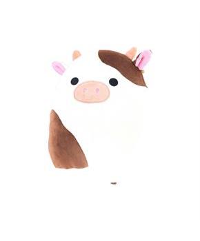 Squishmallow 8 Inch Plush | Ronnie The White Cow With Brown Spots