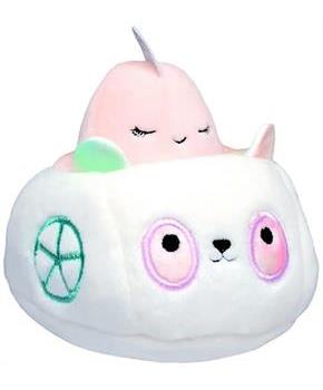 Squishville Mini Squishmallow Plush | Evie the Narwhal in Vehicle