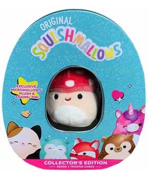 Squishmallow Trading Card Collector Tin Series 1 | Malcolm Mushroom
