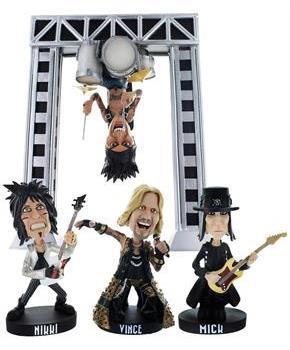 Motley Crue 8.5" Resin Bobblehead Statue "All Bad Things Must End" Exclusive Box Set with Big Drum Rig