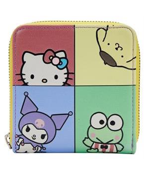 Hello Kitty and Friends Color Block Zip Around Wallet