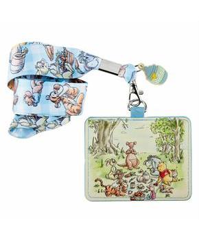 Disney Winnie the Pooh Picnic Lanyard with Charm & Card Holder