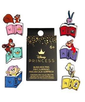Disney Princess Books Blind Box Set of 6 Enamel Pins | One Box