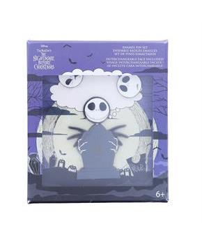 Nightmare Before Christmas Jack Skellington Mixed Emotions Pin Set