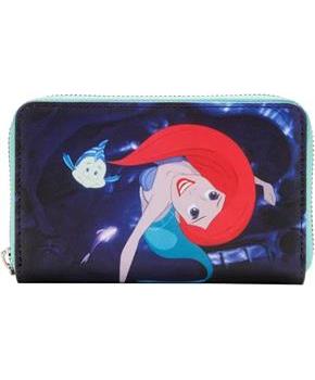 Disney The Little Mermaid Princess Scenes Zip Around Wallet