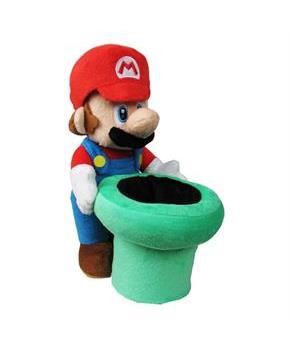 Super Mario Bros. 9" Plush: Mario with Warp Pipe