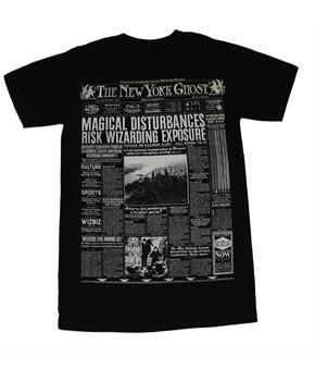 Harry Potter NY Ghost Adult Black T-Shirt - Loot Crate Exclusive