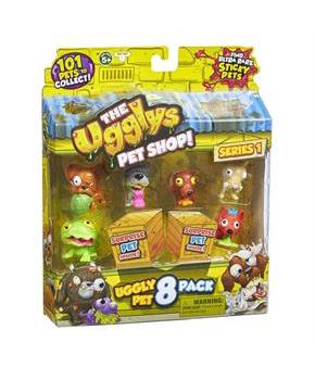 Ugglys Pet Shop Series 1 Mini Figures: 8-Pack