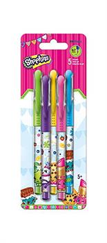 Shopkins Colored Gel Pens, 5 Pack