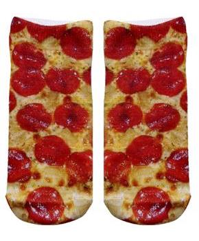 Pizza Photo Print Ankle Socks