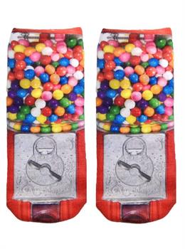 Gumball Photo Print Ankle Socks