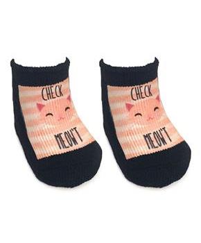 Check Meowt Baby Socks 0-6 Month
