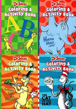 Dr. Seuss 4-In-1 Coloring & Activity Books
