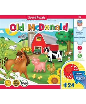 Old McDonald 24 Piece Sing-A-Long Song Sound Puzzle