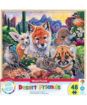 Desert Friends 48 Piece Real Wood Jigsaw Puzzle
